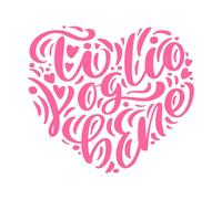 I Love You in Italian ti Voglio bene Wall Decals 54.6x61.4cm Multi Color Selection Pink