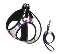 I Love You Mom,Pet Harness,Adjustable Reflective Dog Harness,Pet Leash Vest,S