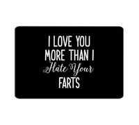 I Love You More Than I Hate Your Farts Metal Tin Sign 12x18 Inch Farmhouse Terrace Bedroom Shop Room Decor for Men Aluminum Tin Signs Wall Art Plaques for Men