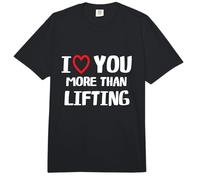 I Love You More Than Lifting Shirt Funny Women Christmas Comfort Colors Adult Heavyweight T-Shirt