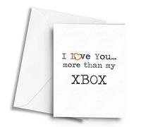 I Love You More Than My Xbox - A5 Greetings Card