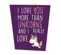 I Love You More Than Unicorns Mother's Day Card