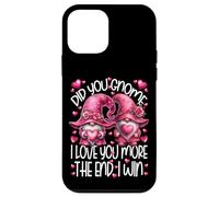 I Love You More The End I Win Pink Gnome Valentines Couple Case for iPhone 12 mini