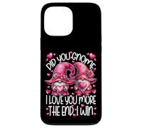I Love You More The End I Win Pink Gnome Valentines Couple Case for iPhone 13 Pro Max