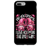 I Love You More The End I Win Pink Gnome Valentines Couple Case for iPhone 7 Plus/8 Plus