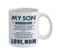 I Love You My Son Theme Coffee Mug Ceramic Gift Cups Black/White Funny Office Bar Home Mugs