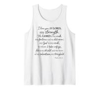 I Love You O Lord My Strength Psalm 18:1 Scripture Faith God Tank Top