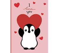I LOVE YOU: Penguins set Enamored Journal Notebook (Composition Book Journal) A4 (8,27 x 11,69 Large) (21 x 29,7 cm) I LOVE YOU Penguins set Enamored journal notebook