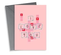I Love You - Scrabble Valentine's Day Card
