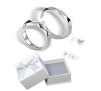 I Love You Secret Projection Love by Light Couple I Love You Projection 925 Silver Love Projection Sculpted Romantic Memory for Women Men Statement Wedding