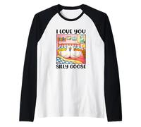 I Love You Silly Goose Romantic Couples Boyfriend Girlfriend Raglan Baseball Tee