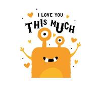 I Love You This Much Women's T-Shirt - White - S - White