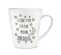 I Love You to The Moon and Back 12oz Latte Mug Cup