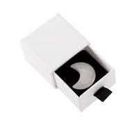 I Love You To The Moon and Back Mini Crescent - Hand-Polished White Crystal Half Moon In Keepsake Gift for Her Or Him, Moon Gifts, Crystal Gifts, Valentine’S, Anniversary,Birthday,Gift for Her Or Him