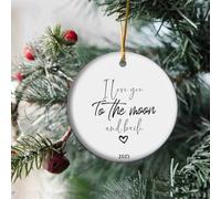 I Love You to The Moon and Back - Porcelain Keepsake Token -Valentine's Gift-Birthday Present-Gift for Friend