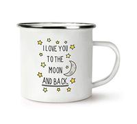 I Love You to The Moon and Back Retro Enamel Mug Cup