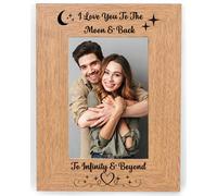I Love You To The Moon And Back To Infinity And Beyond 6x4 Photo Picture Frame Gifts for Him Her