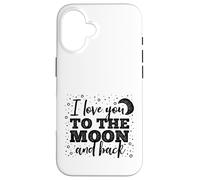 I Love You to the Moon and Back Weathered Font Case for iPhone 16