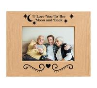 I Love You To The Moon & Back Landscape 6x4 Photo Frame Keepsake Gift