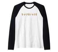 I Love You Valentine's Day ASL Sign Language Hearts Raglan Baseball Tee