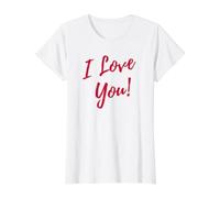 I Love You! Value Graphic T-Shirt, Women, White, L