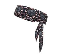 I Love You Words with Hearts Print Head Tie Headbands Athletic Sweatbands for Men Women Head Tie Sport Bandana for Yoga Gym