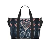 I Love You Words With Hearts Printingtravel Gym Bag For Tote Bag Carry On Luggage Sport Duffle