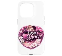 I Love Yuri | Kawaii GL Anime Aesthetic Design Case for iPhone 15 Pro