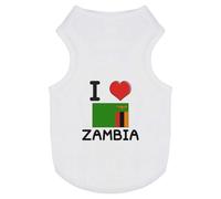 'I Love Zambia' Pet Dog/Cat T-Shirt (PT00093727)