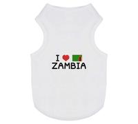 'I Love Zambia' Pet Dog/Cat T-Shirt (PT00093869)