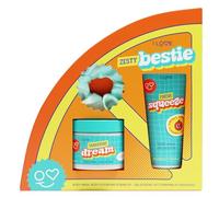 I LOVE Zesty Bestie Body Wash 100ml & Moisturising Body Lotion 150ml with Hair Scrunchy - Citrus Scented Skincare Gift Set for Women & Teens, Hydrating Vegan Body Care Duo