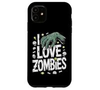I Love Zombies Creepy Cool Monster Design Case for iPhone 11