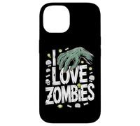I Love Zombies Creepy Cool Monster Design Case for iPhone 14