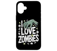 I Love Zombies Creepy Cool Monster Design Case for iPhone 16 Plus
