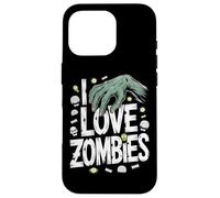 I Love Zombies Creepy Cool Monster Design Case for iPhone 16 Pro