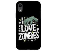 I Love Zombies Creepy Cool Monster Design Case for iPhone XR