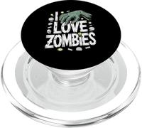 I Love Zombies Creepy Cool Monster Design PopSockets PopGrip for MagSafe