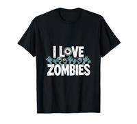 I Love Zombies Creepy Enthusiast Fun T-Shirt