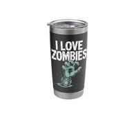 I Love Zombies Creepy Hand Illustration Stainless Steel Insulated Tumbler