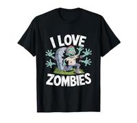 I Love Zombies Fun Undead Humor Enthusiast T-Shirt