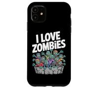 I Love Zombies Graphic Undead Horde Case for iPhone 11
