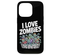 I Love Zombies Graphic Undead Horde Case for iPhone 13 Pro