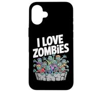 I Love Zombies Graphic Undead Horde Case for iPhone 16 Plus