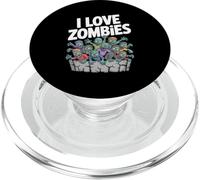 I Love Zombies Graphic Undead Horde PopSockets PopGrip for MagSafe