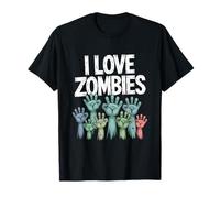 I Love Zombies Halloween Undead Lover T-Shirt
