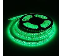 I LumoS LED Strip Light 9.6W/m, 16ft/5M 2835 SMD 600 LEDs 12V Flexible Cuttable IP65 Waterproof LED Tape for Bedroom Kitchen Cabinet Wardrobe TV (No Power Supply/Plug) (Green)