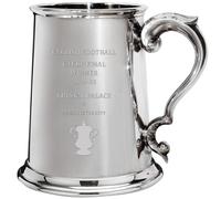 I LUV LTD 1 Pint Tankard for Crystal Palace English FA Cup Winner 2024-25, Pewter Beer Mug