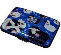 I LUV LTD Credit Card Holder Wallet, Multi Sheep Artwork Scotland Design, RFID Blocking Card Protector, Metal Business Pocket ID Case for Men and Women