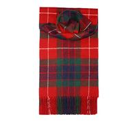 I LUV LTD Fraser Red Tartan Scarf Modern Lambswool