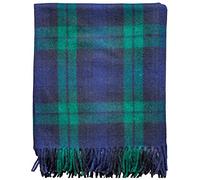 I LUV LTD Highland Scottish Wool Blanket Tartan Throw Black Watch Large Sofa Throw 175cm x 157 cm (69" x 62") Plaid Outdoor Blanket Picnic Blankets Throws for Sofas